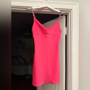 hot pink mini dress